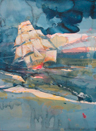 galleon painting